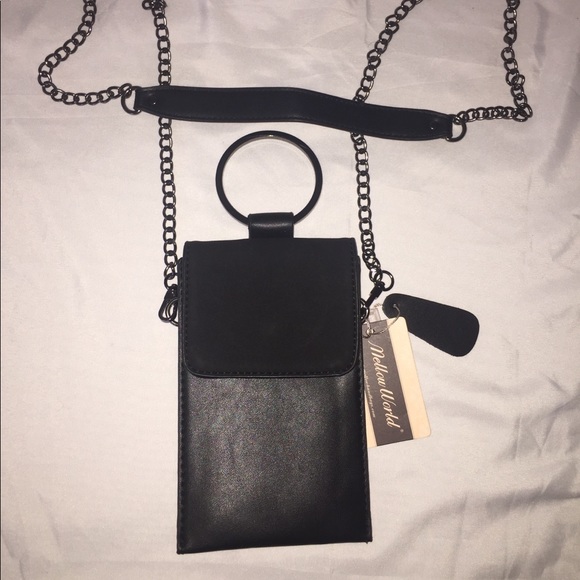 Mellow World Handbags - Black Shoulder cell phone bag